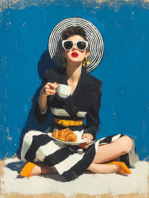 Breakfast in Blue